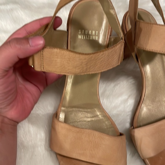 Stuart Weitzman Broadband Slingback City Leather Sandal/Heel - Picture 9 of 12